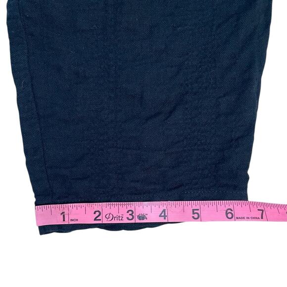 Hatch Maternity Taylor Button Front Crop Jumpsuit Black Size 1 Casual Comfort - Picture 8 of 10